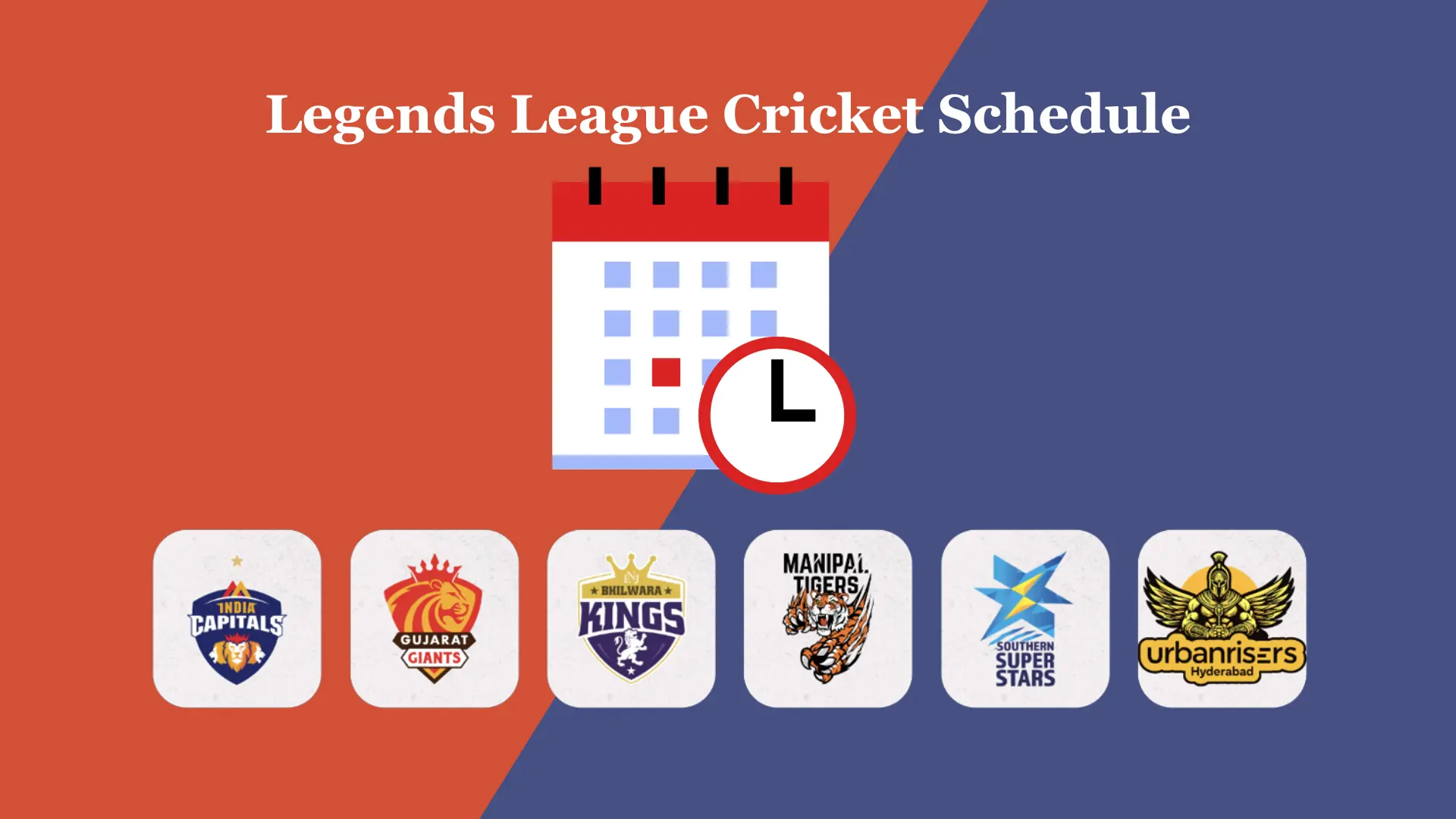 LLC 2023 Legends League Cricket Schedule, Fixtures, matches