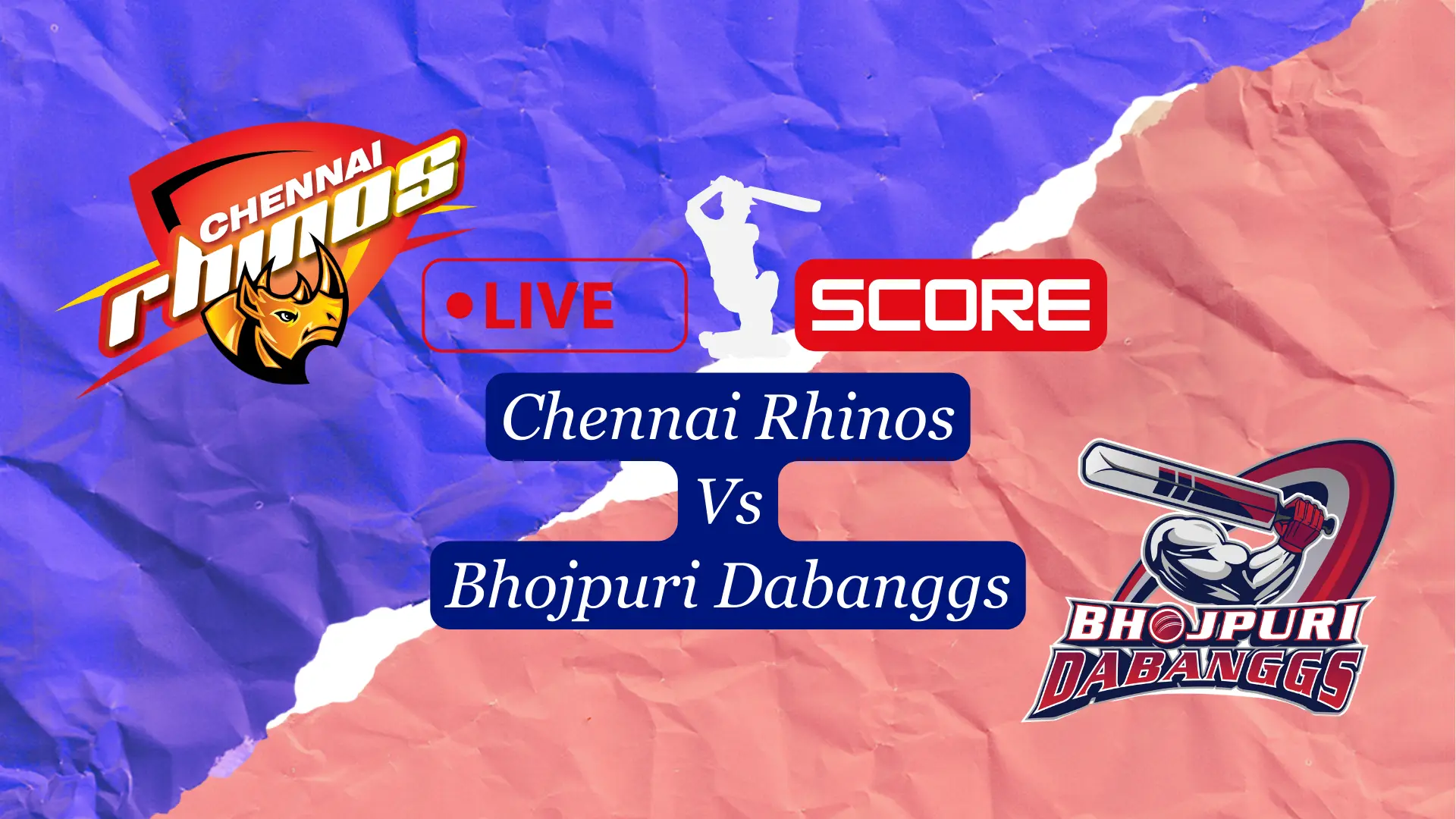 CCL Live Score Bhojpuri Dabanggs Vs Chennai Rhinos Score Update Ball